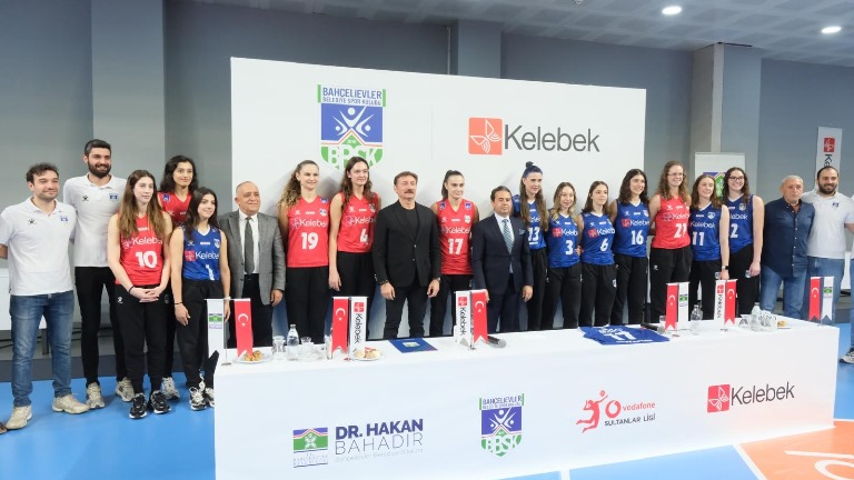  Kelebek Mobilya Destekçisi Olduu Bahçelievler Belediye Spor Kulübü Kadn Voleybol Takm le Basn Toplants Gerçekletirdi 